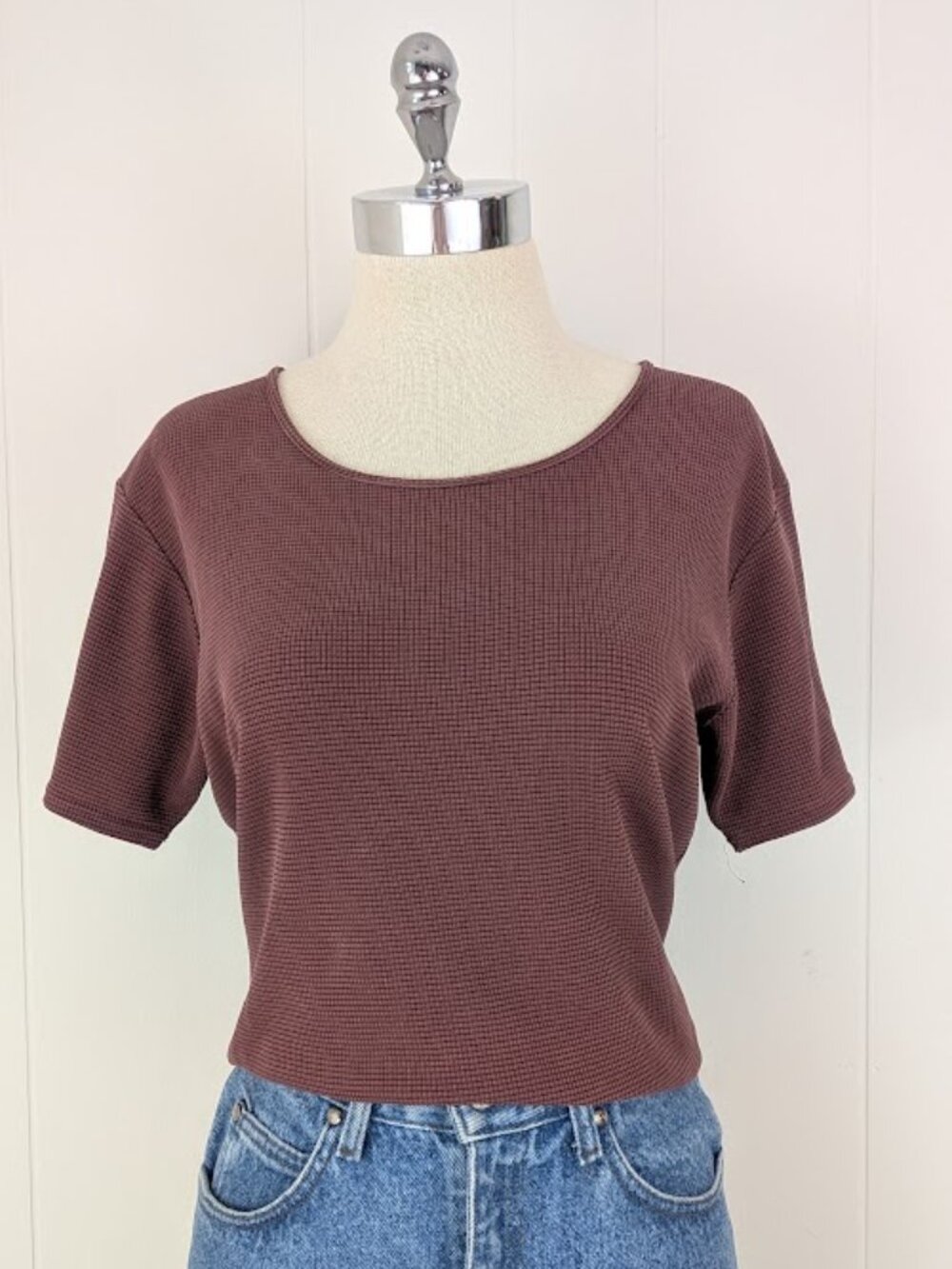 vintage 90's cotton blend waffle tee